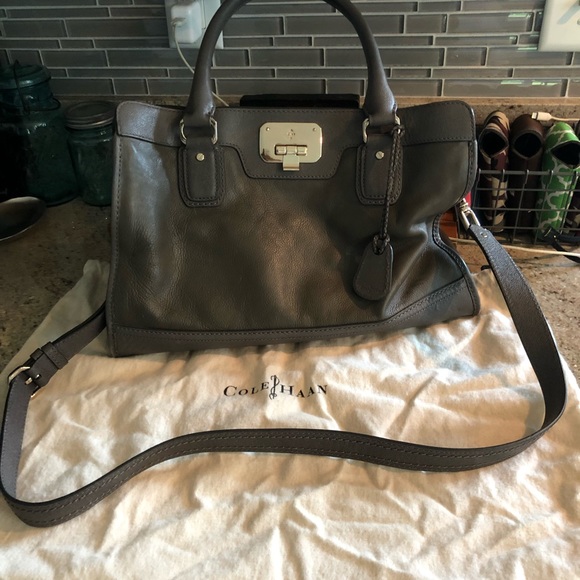 Cole Haan gray purse - Picture 3 of 5